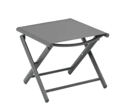 Alu-Klapphocker Mit Textilene-Sitzflache 47,5X41X44Cm Anthrazit