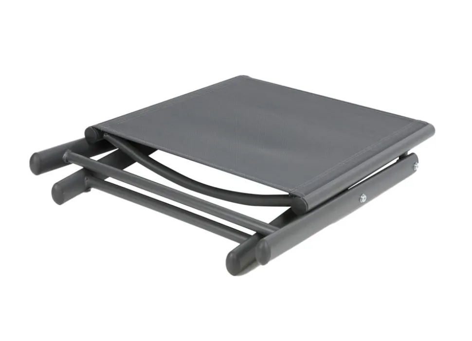 Alu-Klapphocker Mit Textilene-Sitzflache 47,5X41X44Cm Anthrazit