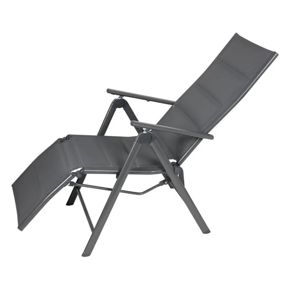 Alu-Relaxsessel 58X72X112Cm Anthrazit