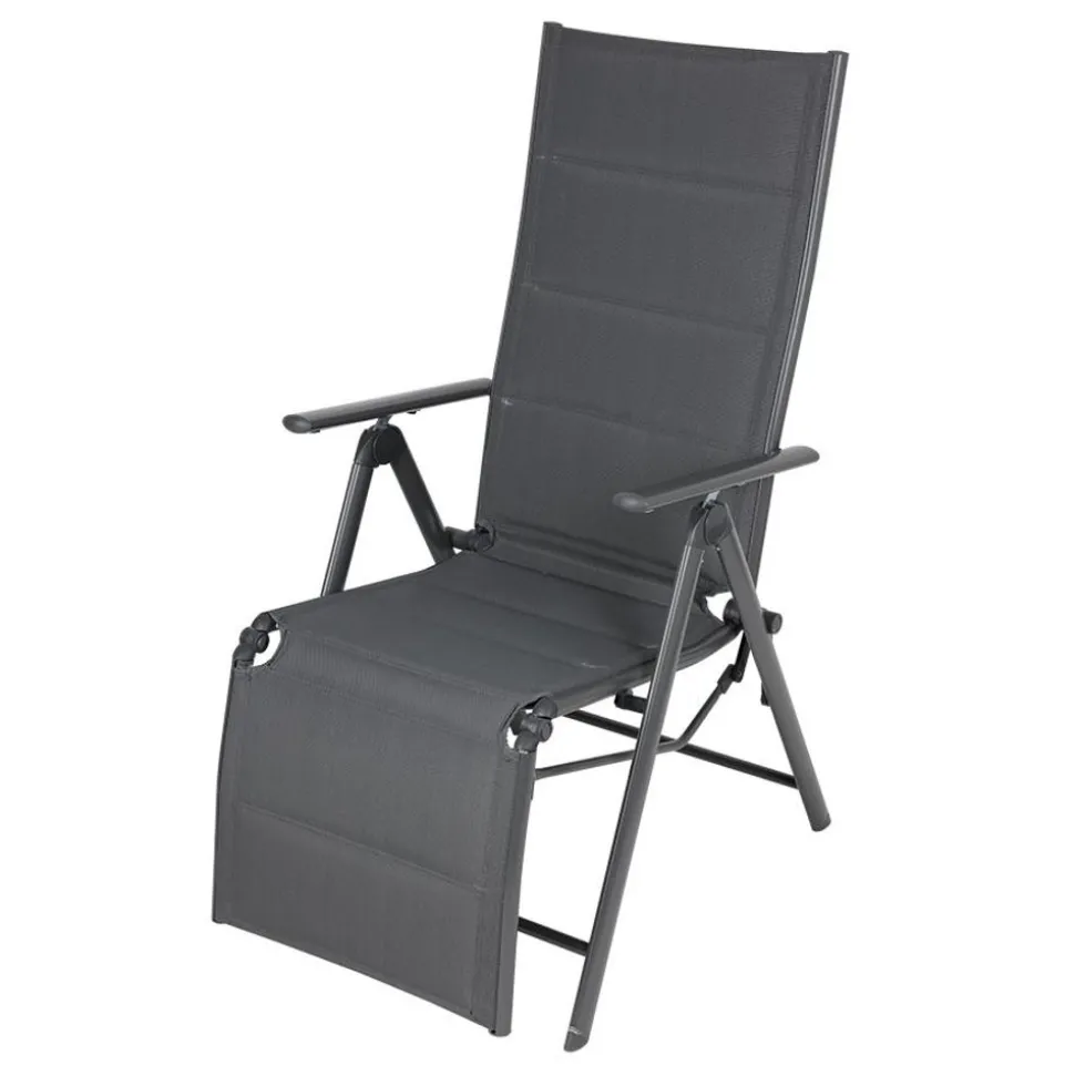 Alu-Relaxsessel 58X72X112Cm Anthrazit
