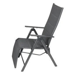 Alu-Relaxsessel 58X72X112Cm Anthrazit