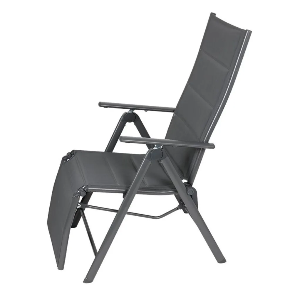 Alu-Relaxsessel 58X72X112Cm Anthrazit