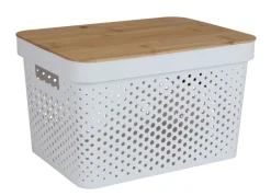 Aufbewahrungsbox Mit Bambus-Deckel 17L