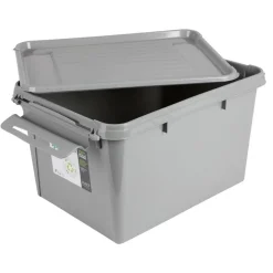 Aufbewahrungsbox Recycled Mit Deckel 32L Grau