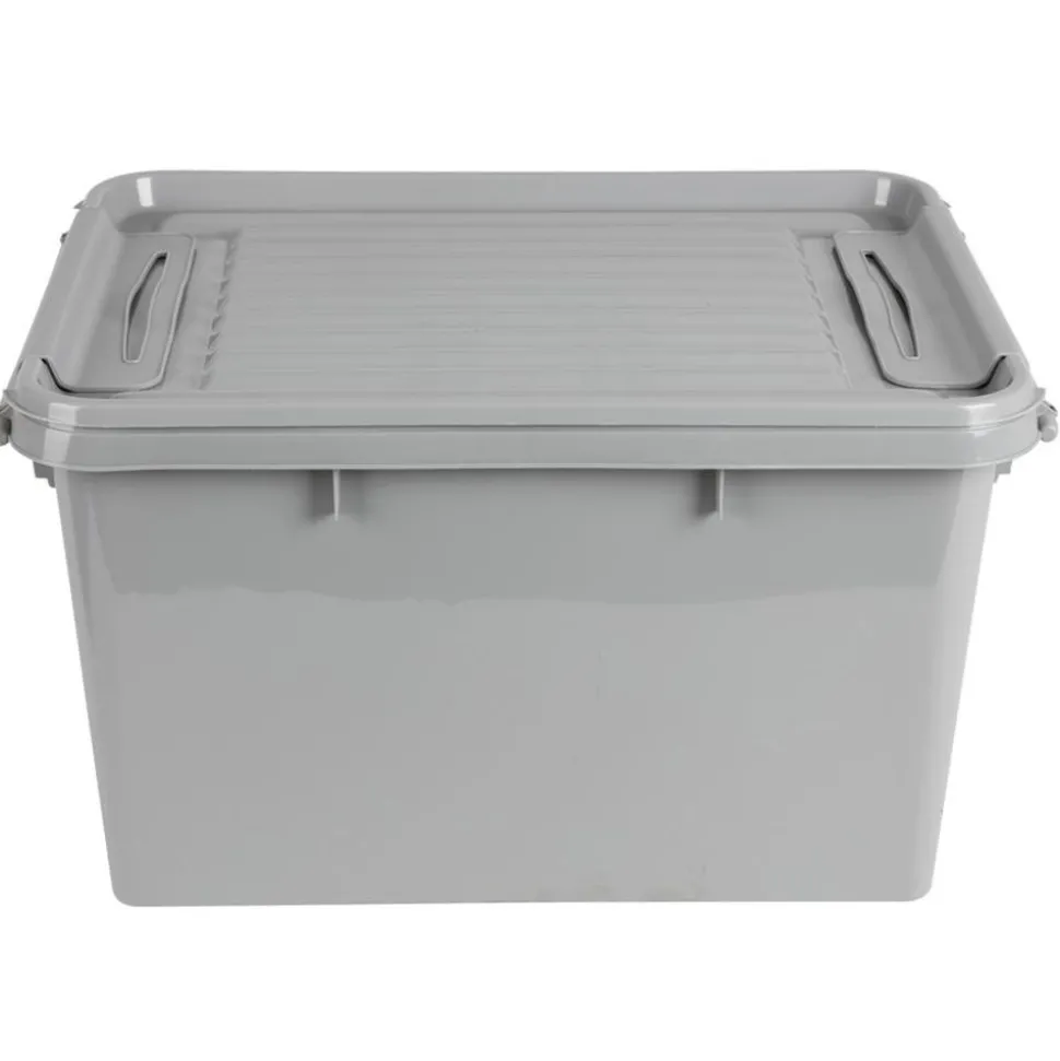 Aufbewahrungsbox Recycled Mit Deckel 32L Grau
