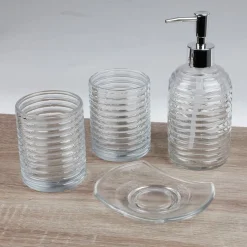 Badezimmer-Set Aus Glas 4-Teilig