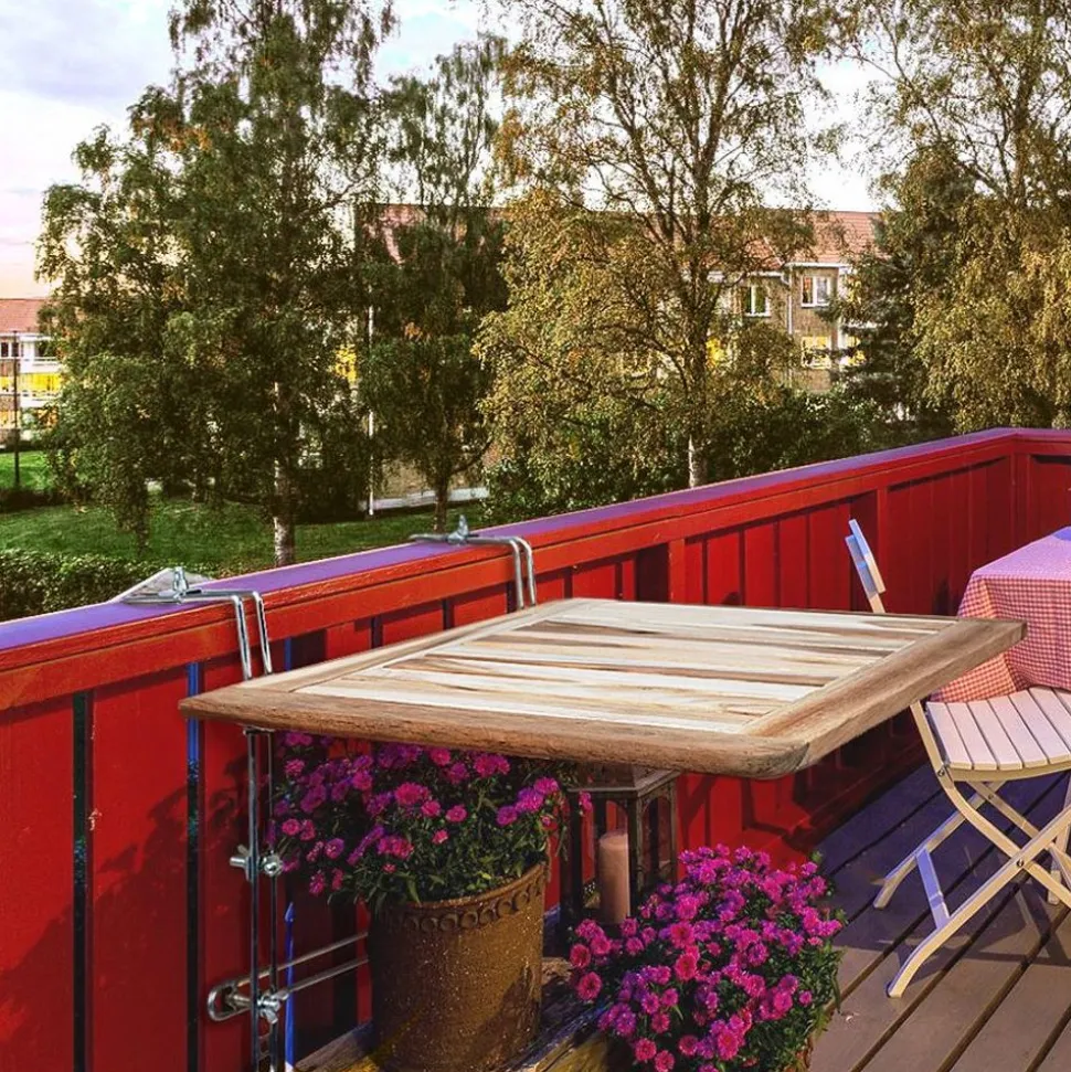 Balkon-Klapptisch Teak
