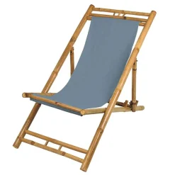 Bamboo Relax-Liegestuhl Rauchblau