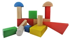 Bauklotze Mit Holzkiste 60-Teilig