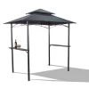 Bbq Grill-Pavillon Mit 2 Ablageflachen Anthrazit