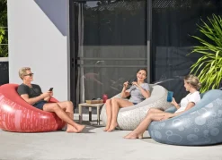 Bestway #75052 Aufblasbarer Sessel Inflate-A-Chair Rot Mit Print