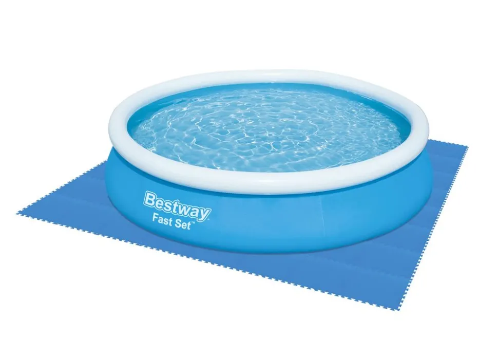 Bestway #58220 Bodenschutzplatten Fur Aufstellpools 50X50Cm 9Er-Set Blau