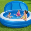 Bestway #54337 Family Pool Summer Days Mit Sonnenschutzdach 241X140Cm