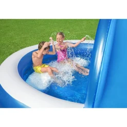 Bestway #54337 Family Pool Summer Days Mit Sonnenschutzdach 241X140Cm