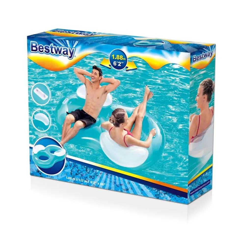 Bestway #43009 2-Personen-Schwimmring Mit Ruckenlehne