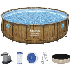 Bestway #56725 Power Steel Swim Vista Series Ii Pool Komplett-Set 488X122Cm