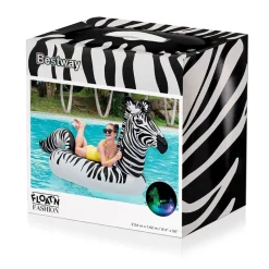 Bestway #41406 Schwimmtier Zebra Mit Led-Beleuchtung 246X104X122Cm