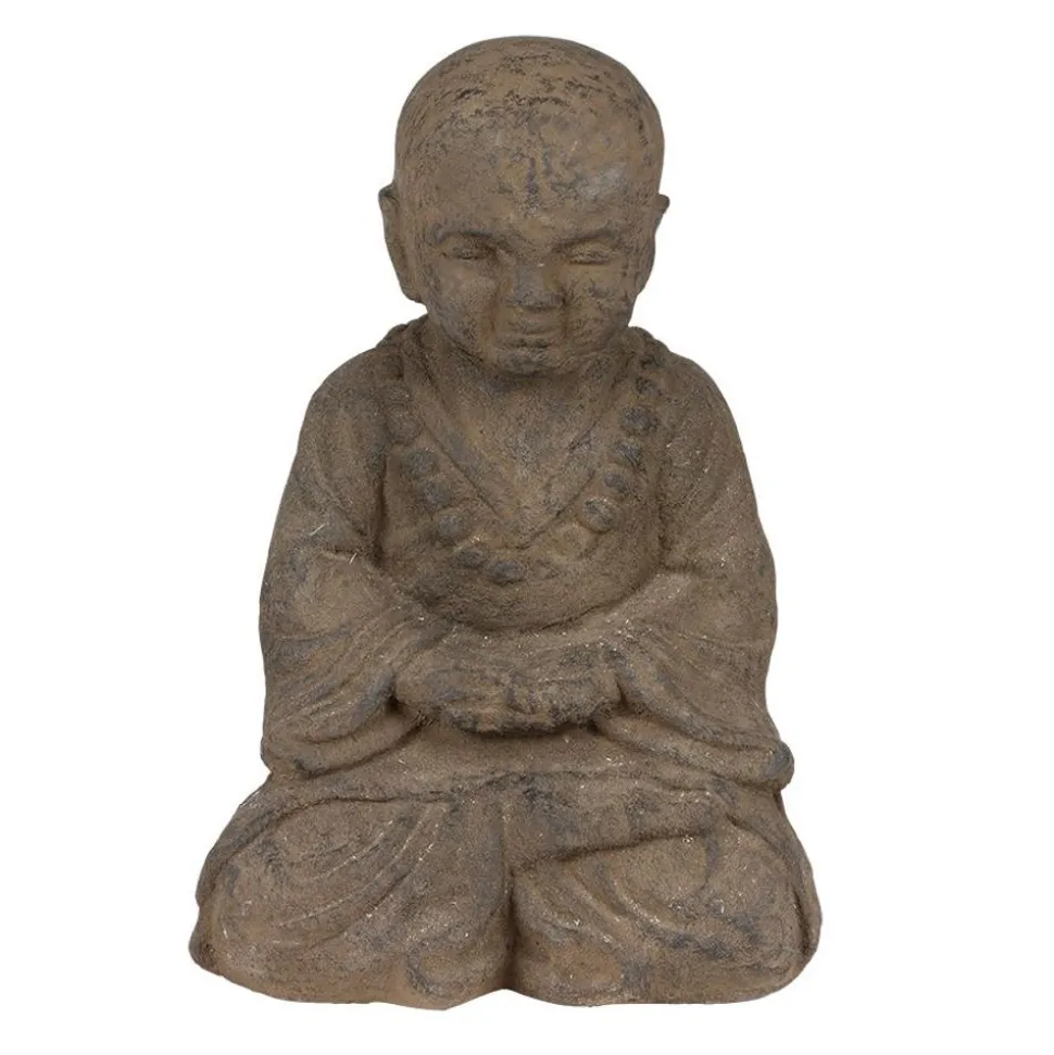 Betender Shaolin Monch Aus Beton 42Cm