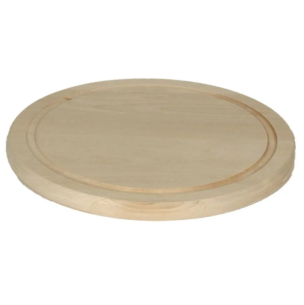 Birkenholz-Schneidebrett Rund 25X1,5Cm