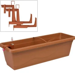 Blumenkasten-Set Extra Line 59Cm Terrakotta