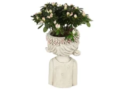 Blumentopf Madchen Mit Blumenkranz Design 1