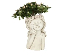 Blumentopf Madchen Mit Blumenkranz Design 2
