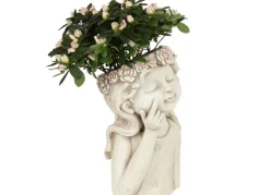 Blumentopf Madchen Mit Blumenkranz Design 2