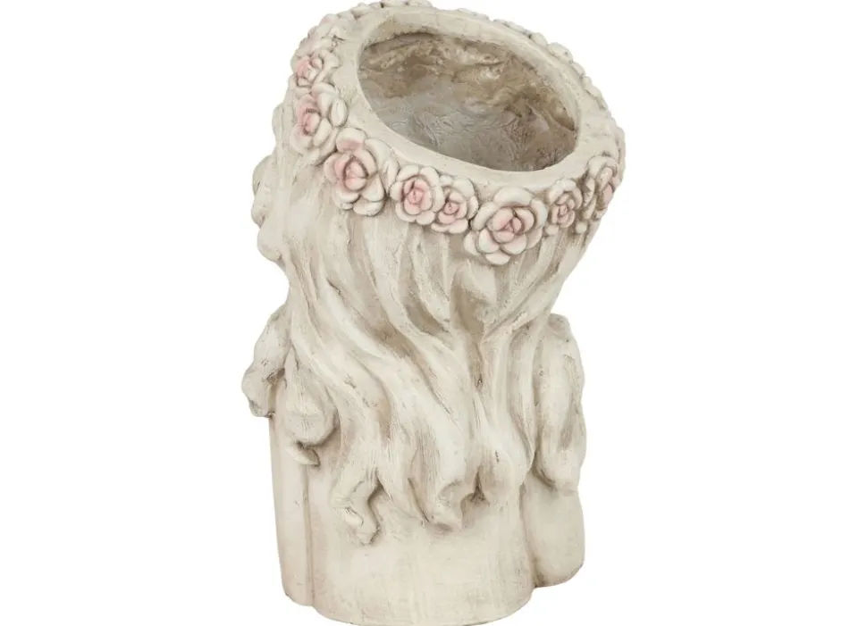 Blumentopf Madchen Mit Blumenkranz Design 2