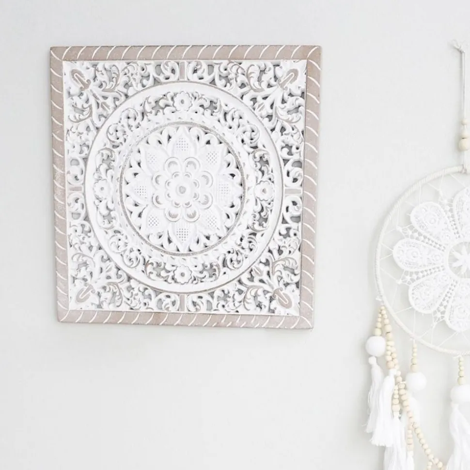 Boho-Wanddekoration Aus Holz 30Cm