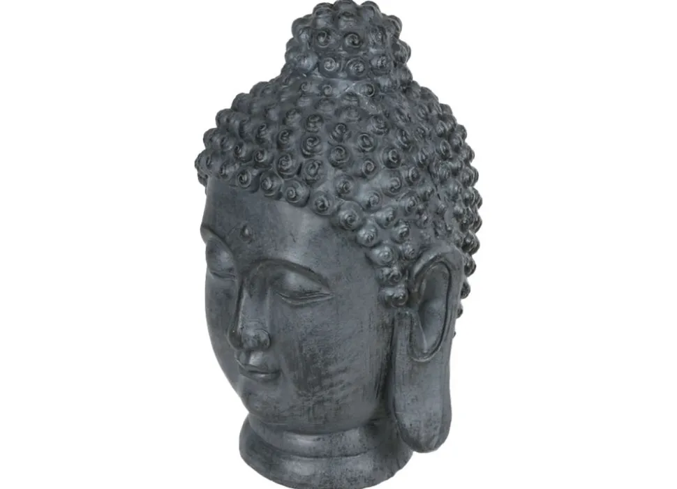 Buddha Deko-Kopf Aus Magnesia Gros 29,5X29,5X47Cm