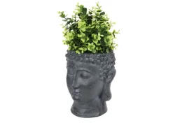 Buddha Pflanztopf Aus Magnesia Klein 17,5X17,5X21Cm