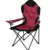 Camping-Klappsessel Deluxe Bordeaux/Schwarz