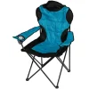 Camping-Klappsessel Deluxe Turkis/Schwarz