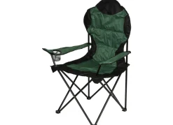 Camping-Klappsessel Deluxe Waldgrun/Schwarz