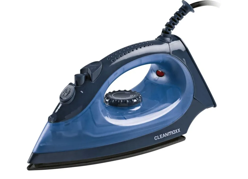 Cleanmaxx Dampfbugeleisen Mit Keramiksohle 2200W Blau/Dunkelblau