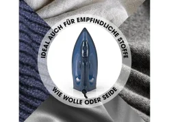 Cleanmaxx Dampfbugeleisen Mit Keramiksohle 2200W Blau/Dunkelblau