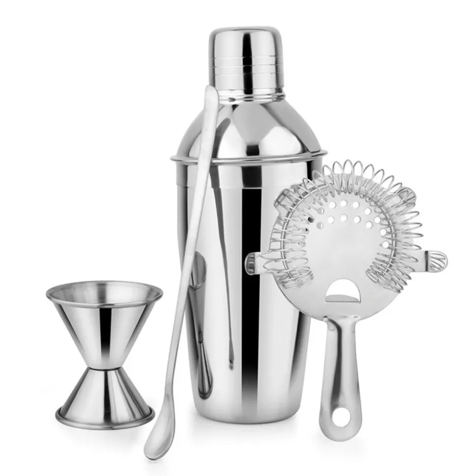 Cocktail-Set Aus Edelstahl 4-Teilig