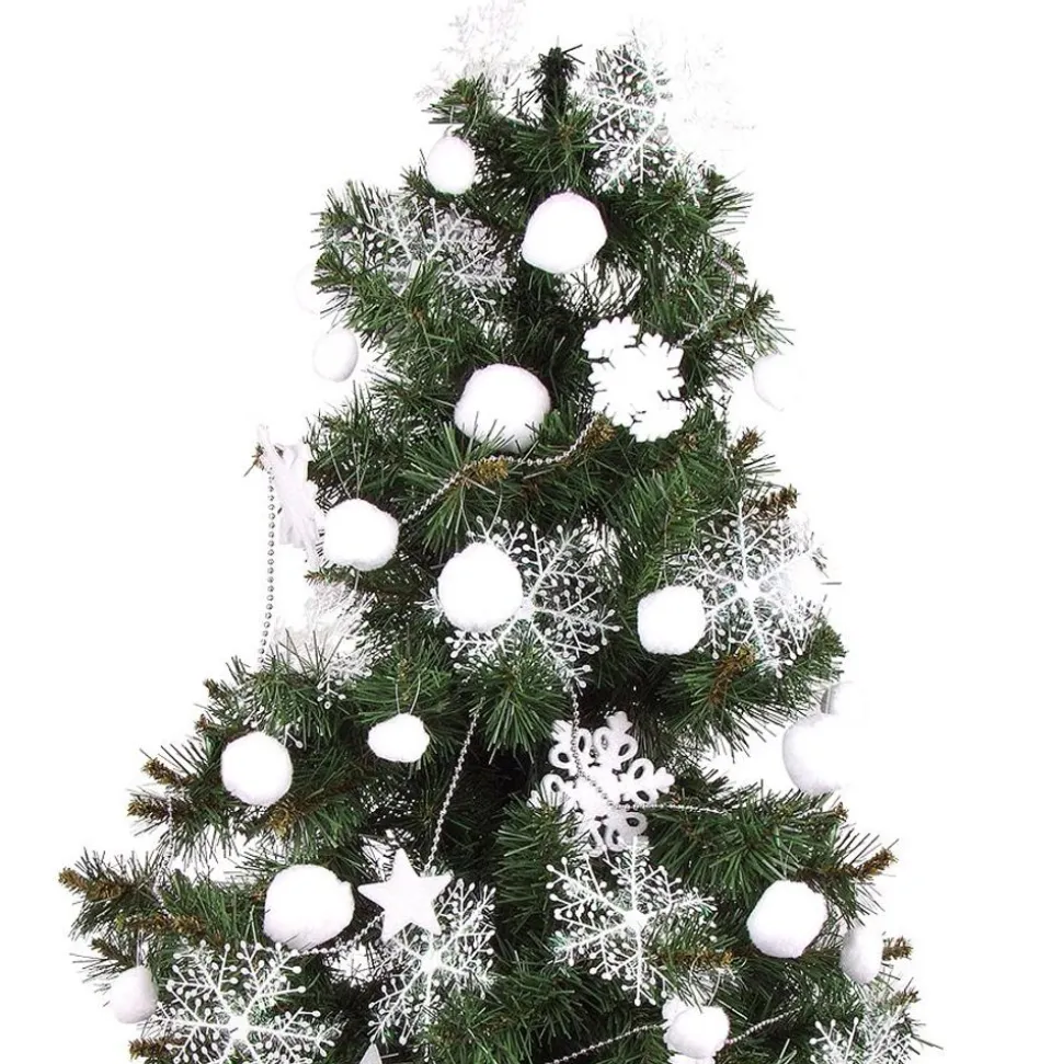 Deko-Anhanger Schneeballe 6Er-Set