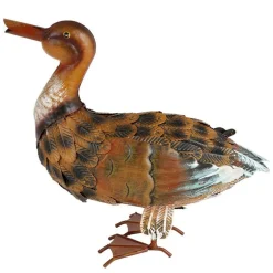 Deko-Ente Aus Metall 33X13X28Cm