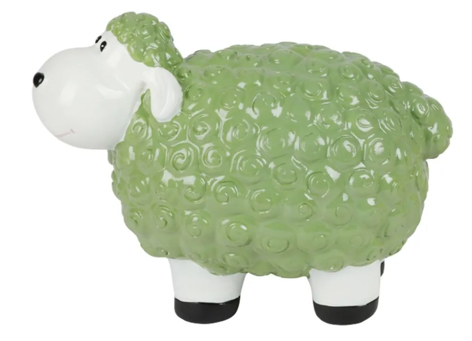 Dekofigur Mini-Schaf Grun