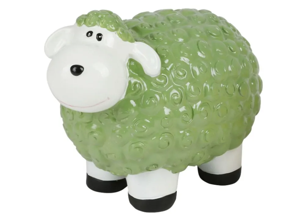 Dekofigur Mini-Schaf Grun