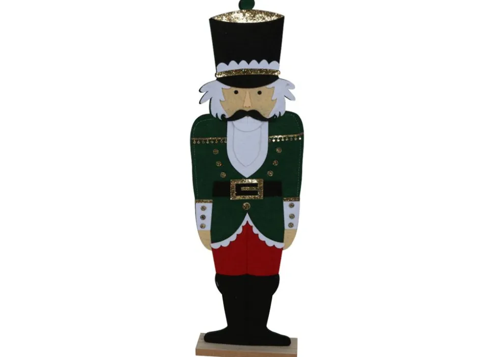 Deko-Figur Nussknacker Aus Filz 90Cm Grun
