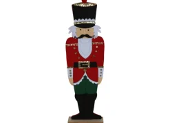 Deko-Figur Nussknacker Aus Filz 90Cm Rot