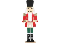 Deko-Figur Nussknacker Aus Filz 90Cm Rot