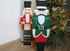 Deko-Figur Nussknacker Aus Filz 90Cm Rot
