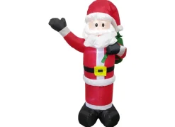 Dekofigur Weihnachtsmann Mit Geblase Und 7 Leds 1,5M