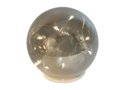 Deko-Glaskugel Mit 8 Leds Und Timer 10Cm Warmweis