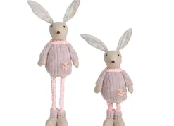 Deko-Hase Mit Teleskopbeinen 110Cm Rosa
