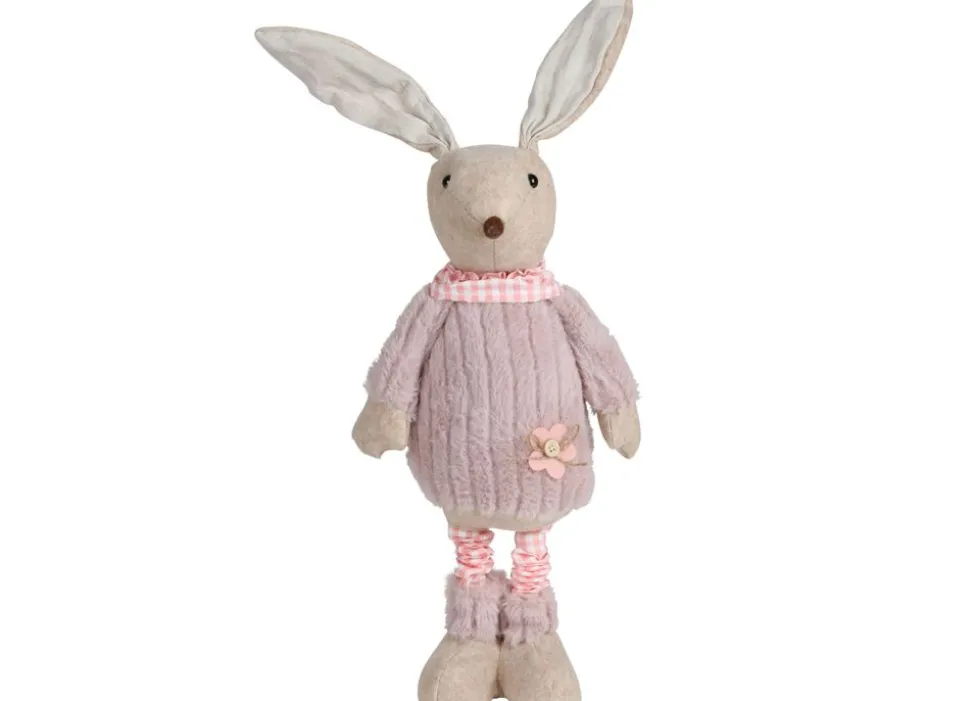 Deko-Hase Mit Teleskopbeinen 110Cm Rosa