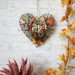 Dekoherz Herbst Aus Rattan 27,5X43Cm